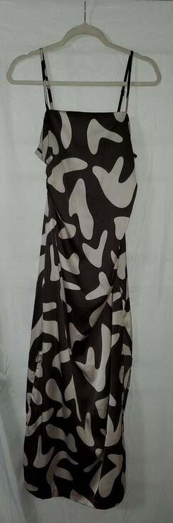 Paper Heart Dresses & Skirts - Paper Heart Abstract Print Satin Midi Slip Dress Size M